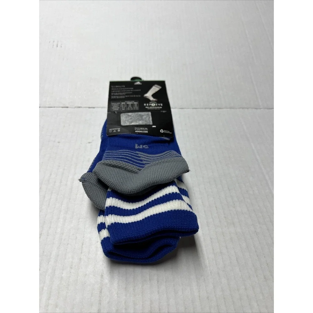 Adidas‎ Soccer Copa Zone Cushion Climalite Socks Unisex SZ SM Blue/Gray/White